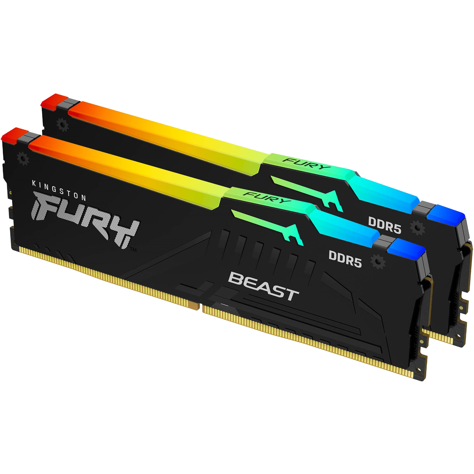 Kingston 16GB (2x8GB) DDR5 6000MT/s CL36 FURY Beast Black RGB EXPO